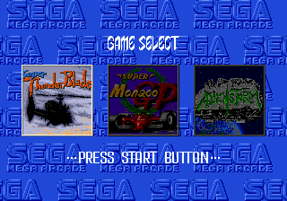 Mega Games 3 Title Screen